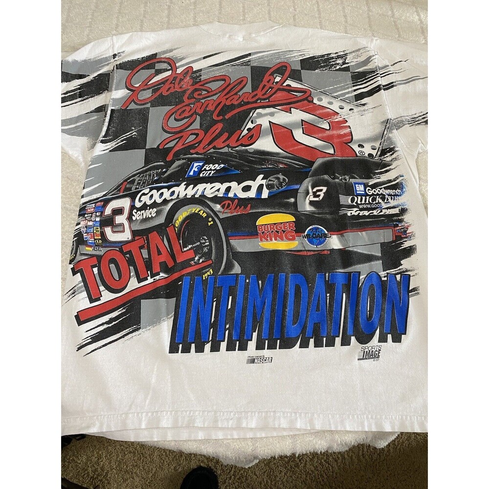 Vintage Dale Earnhardt #3 Sports Image 1997 AOP 2 Sided  Men’s T Shirt Size L - Picture 14 of 16